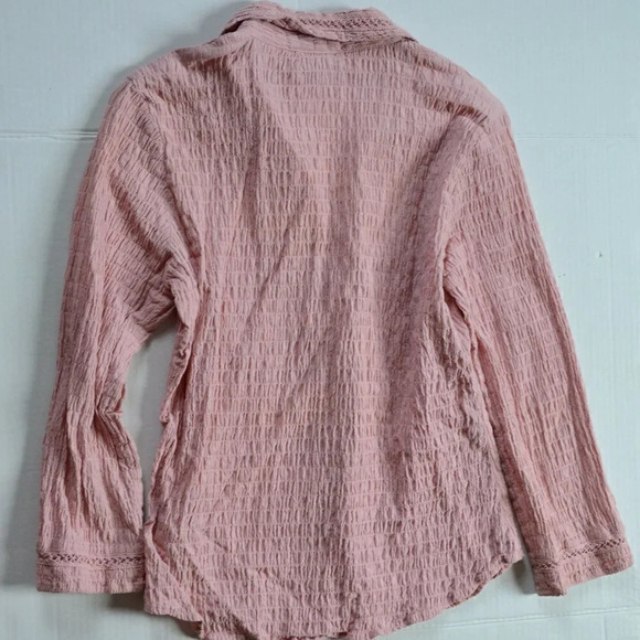 Vtg FADED  GLORY Gauze Latch Front Top - Picture 2 of 9